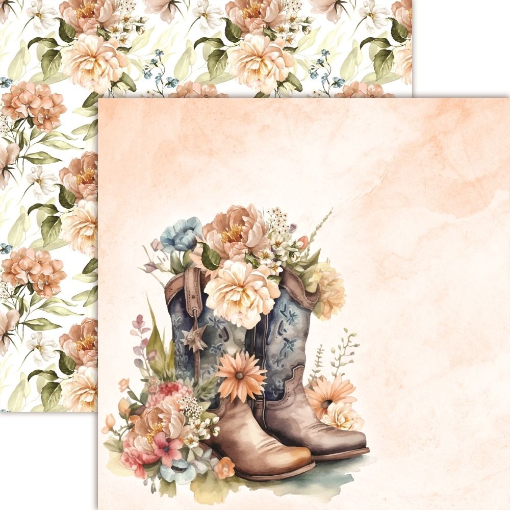 12x12 Double-sided Paper - Rodeo Queen - Desert Rose Collection