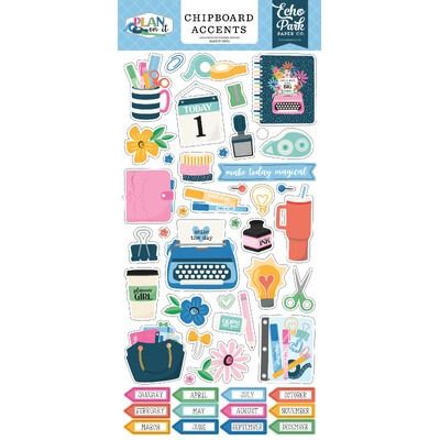 Chipboard Accents - Plan On It Collection