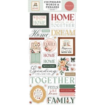 Chipboard Words &amp; Phrases - Feels Like Home Collection