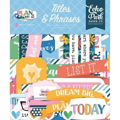Titles &amp; Phrases - Plan On It Collection