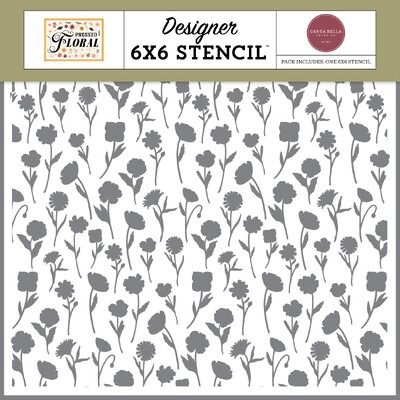 Stencil - Pressed Wildflower - Pressed Floral Collection