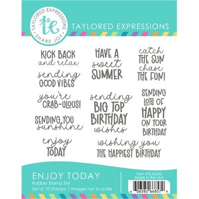 Enjoy Today - Cling Stamp Set