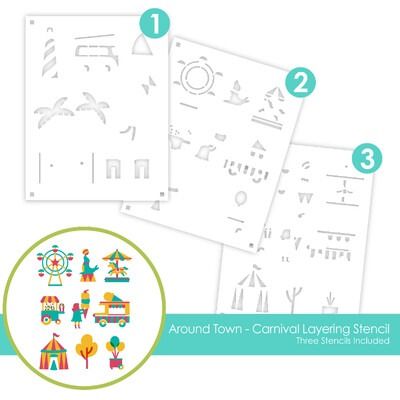 Around Town - Carnival - Layering Stencil Set