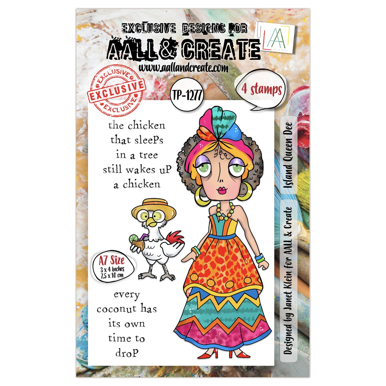 Island Queen Dee - Clear Stamp Set