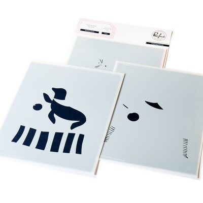 Seaside Cones - Stencil Set