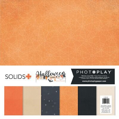 12x12 Solids+ Paper Pack - Halloween Junque Collection