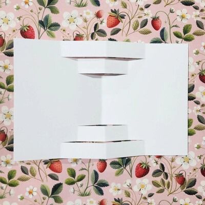 White - 4 Panels - Pop-out Card Insert