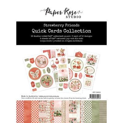 6x8 Quick Cards Collection - Strawberry Friends Collection