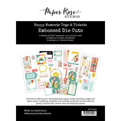 Tags &amp; Tickets - Embossed Die Cuts - Happy Moments Collection