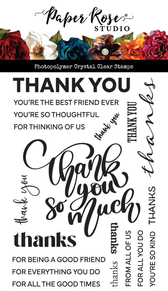 Stacked Sentiments No. 2 - Clear Stamp Set