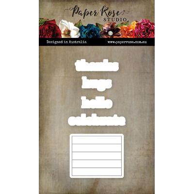 Stacked Sentiments No. 1 - Coordinating Die Set