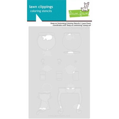 Keep On Swimming - Coordinating Coloring Stencils