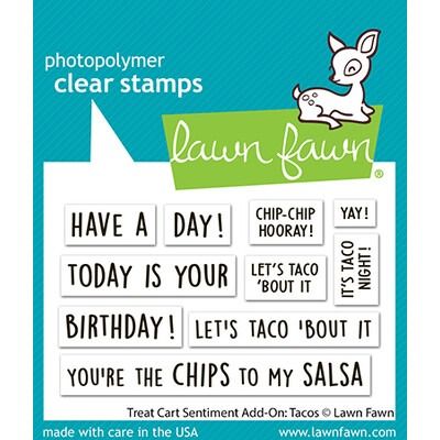 Treat Cart Sentiment Add-On: Tacos - Clear Stamp Set