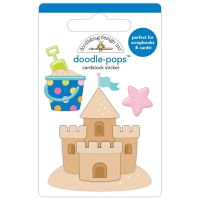 Diggin&#39; Summer - Doodle-pops 3D Cardstock Sticker - Summer Fun Collection