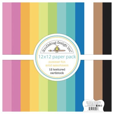 12x12 Textured Cardstock Pack - Summer Fun Collection
