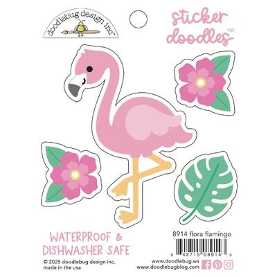 Flora Flamingo - Sticker Doodles - Summer Fun Collection