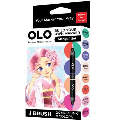Manga 1 - Brush Alcohol Marker Set