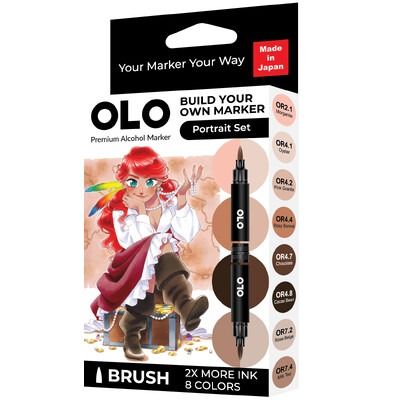 Portrait - Alcohol Brush Marker Set