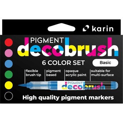 Basic - Pigment DecoBrush Marker Set