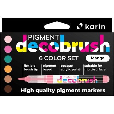 Manga - Pigment DecoBrush Marker Set