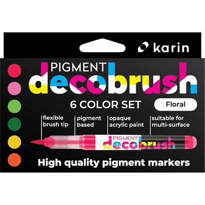 Floral - Pigment DecoBrush Marker Set