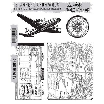 Air Travel - Cling Stamp Set