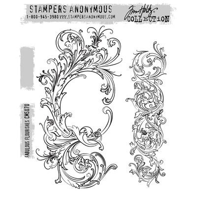 Fabulous Flourishes - Cling Stamp Set