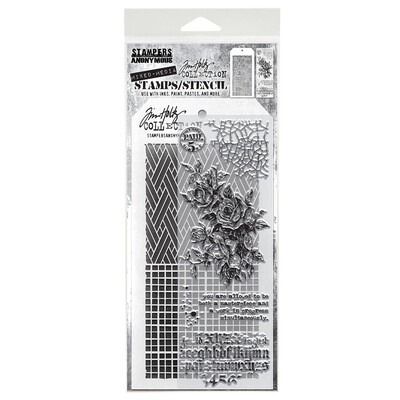 #19 - Mixed Media Clear Stamp/Stencil