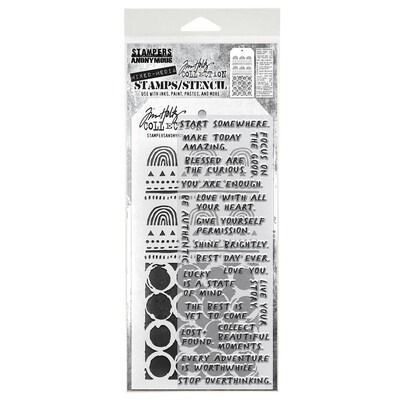 #62 - Mixed Media Clear Stamp/Stencil