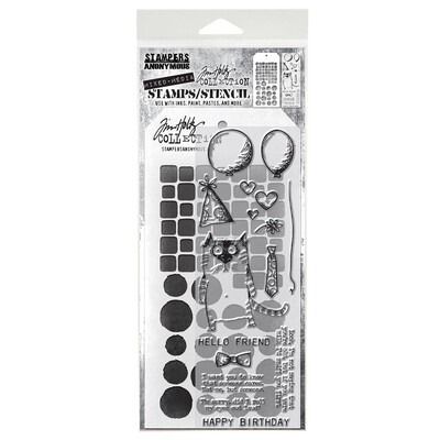 #9 - Mixed Media Clear Stamp/Stencil