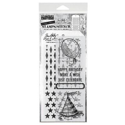#43 - Mixed Media Clear Stamp/Stencil