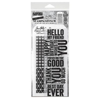 #40 - Mixed Media Clear Stamp/Stencil