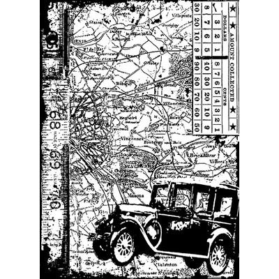 Car - Components Cling Stamp