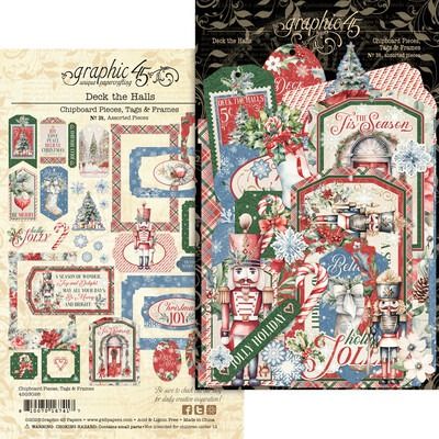 Chipboard Pieces + Tags + Frames - Deck the Halls Collection