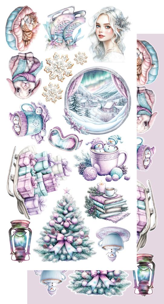 6x12 Extras Paper Set - Magic of the Northern Lights Collection