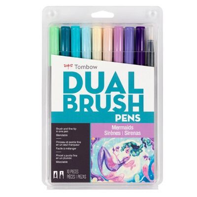 Mermaids - Dual Brush Pen Set