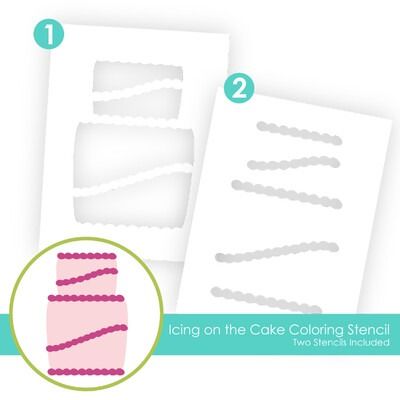 Icing on the Cake - Coloring Stencil