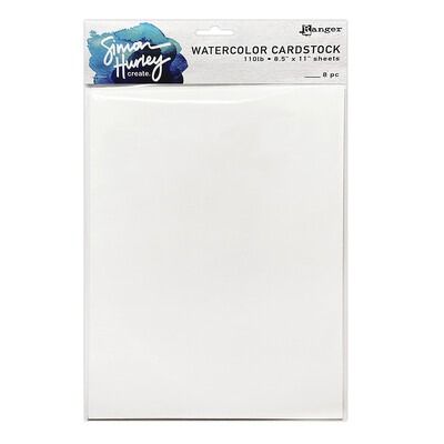 8.5x11 Watercolor Cardstock