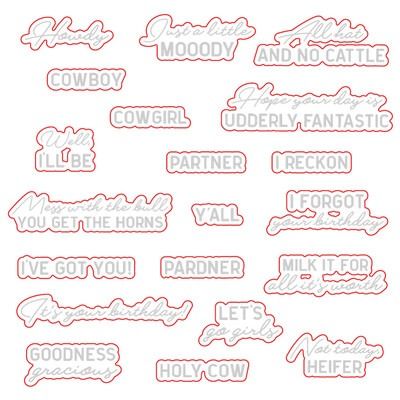 Howdy Y&#39;all - Coordinating Honey Cuts Die Set