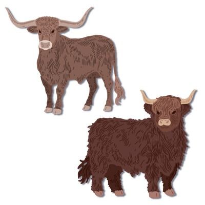 Lovely Layers: Hooves &amp; Horns - Honey Cuts Die Set
