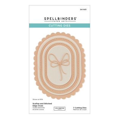 Scallop and Stitched Edge Ovals - Die Set