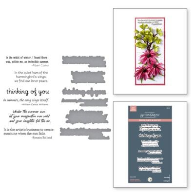 Summer Solstice Garden Sentiments - BetterPress Plate &amp; Die Set