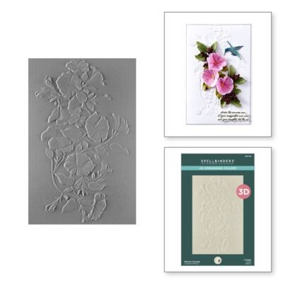 Petunia Cascade -3D Embossing Folder