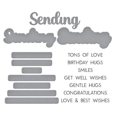 Sending Smiles Sentiments - Clear Stamp &amp; Die Set