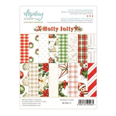 6x8 Add-on Paper Pad - Holly Jolly Collection