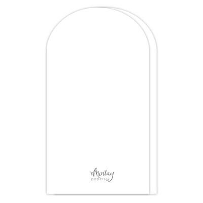 Arch Card Bases - White - Basic Collection