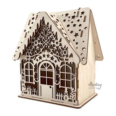 Christmas House - Mintay Woodies