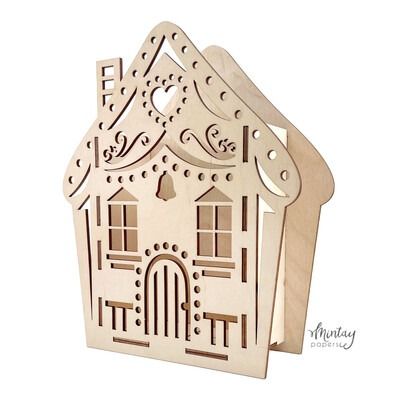 Gingerbread House Box - Mintay Woodies