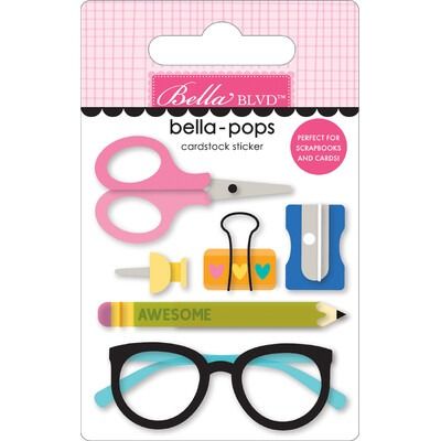 Desk Notes - Bella-pops 3D Cardstock Sticker - Documented Collection