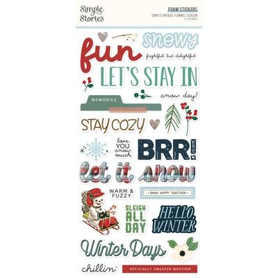 Foam Stickers - Simple Vintage Flannel Season Collection